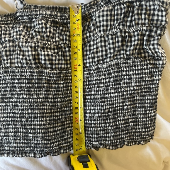 Zara Trafaluc collection black and white gingham top. Marked Size medium. - Picture 3 of 4